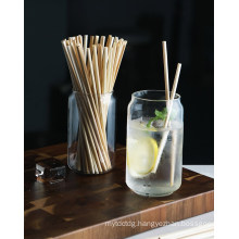Wholesale Eco-Friendly Biodegradable Disposable Cocktail Drinking Straw Wheat Straw